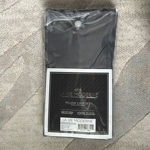 Charcoal Gray King Pillow Case Set